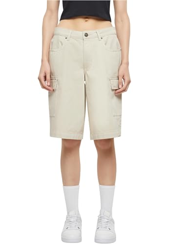 Urban Classics Damen Cargo Shorts Ladies Cotton Cargo Bermuda, lässige High Waist Bermuda Shorts für Frauen, Cargotaschen, Größen 26-36 von Urban Classics