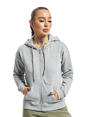 Urban Classics Damen Classic Zip Hoody Strickjacke, Grau (Grey 00111), X-Large von Urban Classics