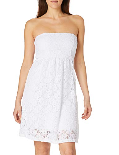 Urban Classics Damen Ladies Laces Dress Kleid, White, XS von Urban Classics