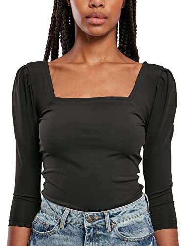 Urban Classics Damen Gerecycled met 3/4 mouwen Body, Schwarz, XL EU von Urban Classics