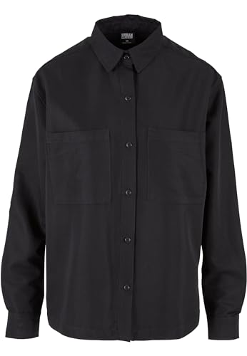 Urban Classics Damen TB6071-Ladies Oversized Twill Shirt Hemd, Black, XXL von Urban Classics