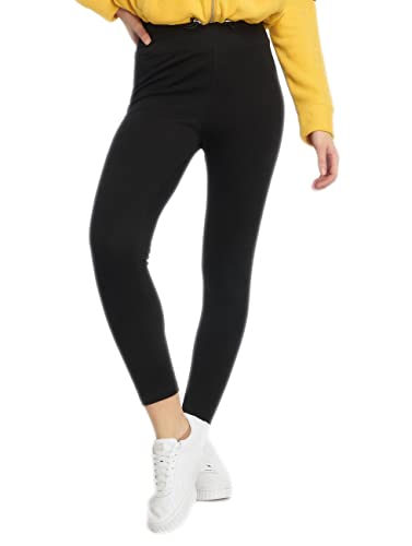 Urban Classics Damen Kvinder højtaljede jersey Leggings, Schwarz (Black 00007), XXL EU von Urban Classics