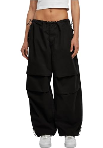 Urban Classics Damen TB6101-Ladies Cotton Parachute Pants Hose, Black, S von Urban Classics