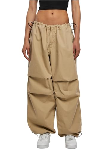 Urban Classics Damen Hose Ladies Cotton Parachute Pants wetsand XXL von Urban Classics