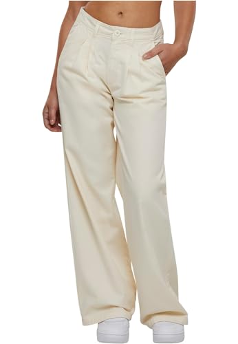 Urban Classics Damen Stoffhose Ladies Organic Pleated Pants, Bundfaltenhose für Frauen, Weites Bein, Palazzo Hose Urban Classics Damen Stoffhose Ladies Organic Pleated Pants, Bundfaltenhose für Frauen, Weites Bein, Palazzo Hose von Urban Classics
