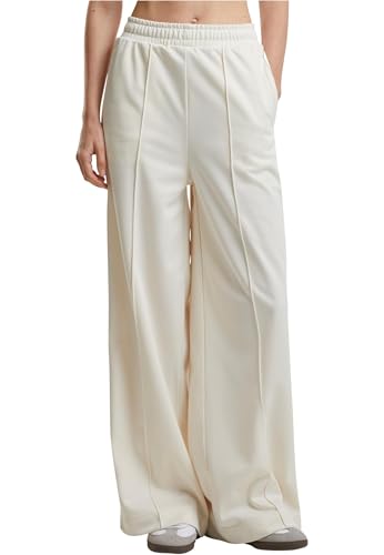Urban Classics Damen Hose Ladies Pin Tuck Track Pants, lässige Joggingshose für Frauen, Weites Bein, Größen XS-5XL von Urban Classics