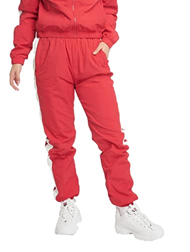 Urban Classics Damen Hose Ladies Striped Crinkle Pants, Rot (Red/Wht 00202), W(Herstellergröße: L) von Urban Classics