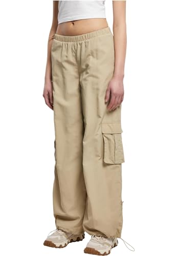 Urban Classics Damen Hose Ladies Wide Crinkle Nylon Cargo Pants Concrete 4XL Urban Classics Damen Hose Ladies Wide Crinkle Nylon Cargo Pants Concrete 4XL von Urban Classics