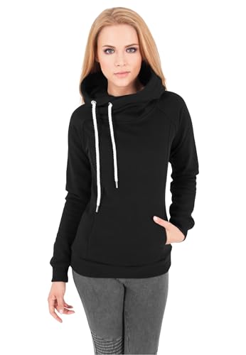 Urban Classics Damen Jacke Jacke Raglan High Neck Hoody schwarz (Schwarz) Large von Urban Classics