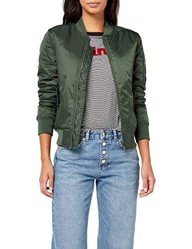 Urban Classics Damen Basic Bomberjacke, grün (oliv 176), 34 (Herstellergröße: XS) von Urban Classics