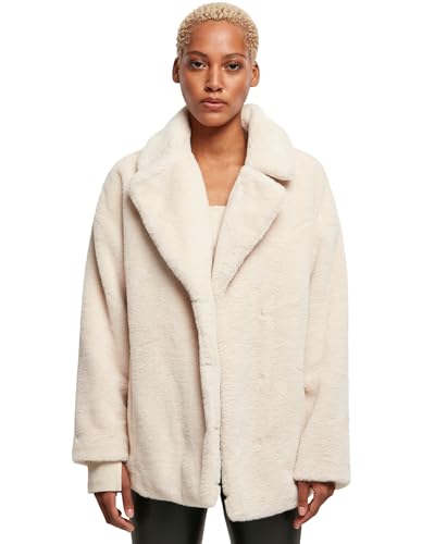 Urban Classics Damen Jacke Ladies Lapel Teddy Jacket whitesand XL von Urban Classics