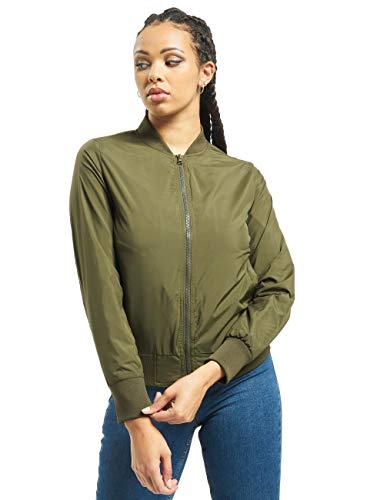 Urban Classics Damen Dames Light Jacket Bomber Jacke, Dark Olive, L EU von Urban Classics