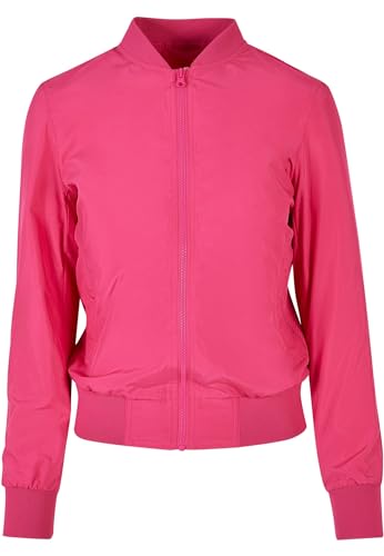 Urban Classics Damen TB1217-Ladies Light Bomber Jacket Jacke, Hibiskus pink, L von Urban Classics