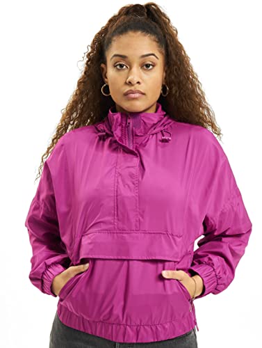 Urban Classics Damen Jacke Ladies Panel Pull Over Jacket, Violett (Viola 01725), Medium (Herstellergröße: M) von Urban Classics