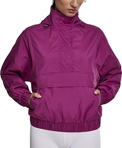 Urban Classics Damen Jacke Ladies Panel Pull Over Jacket, Violett (Viola 01725), Small (Herstellergröße: S) von Urban Classics