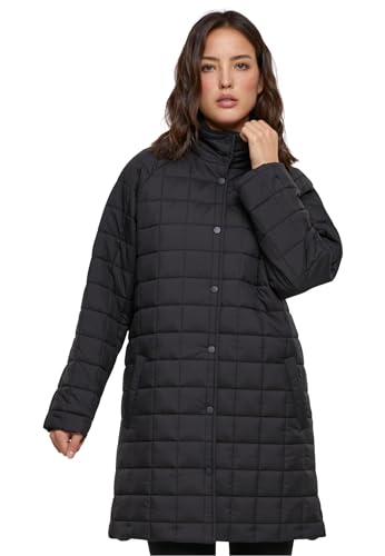 Urban Classics Damen TB6148-Ladies Quilted Coat Jacke, Black, 5XL von Urban Classics