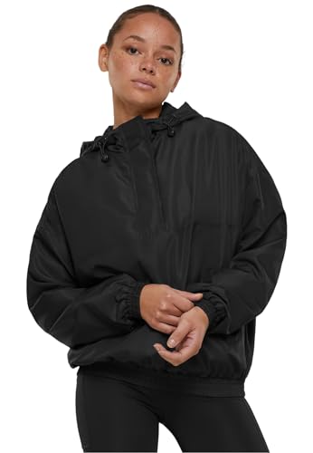 Urban Classics Damen Übergangsjacke Ladies Recycled Oversized Pullover Jacket, lässige Sweatjacke mit Kapuze für Frauen von Urban Classics