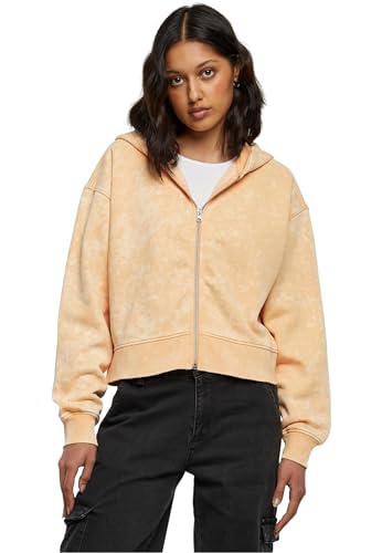 Urban Classics Damen Jacke Ladies Short Oversized Towel Washed Zip Hoody paleorange 5XL von Urban Classics