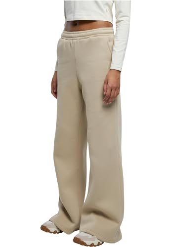 Urban Classics Damen Jogginghose Ladies Organic Ultra Wide Sweat Pants wetsand L von Urban Classics