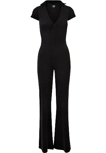 Urban Classics Damen Jumpsuit Ladies Velvet Jumpsuit Black 3XL von Urban Classics