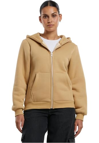 Urban Classics Damen Kapuzenpullover Ladies Bonded Sherpa Zip Hoody, Loose Fit, Größen XS - 5XL von Urban Classics