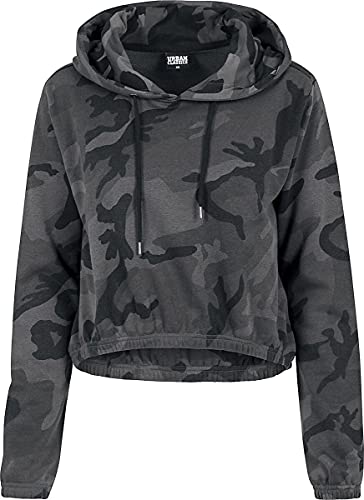 Urban Classics Damen Regular Fit Kapuzenpullover Hoody TB1636, Gr. X-Small, Mehrfarbig (Dark Camo 784) von Urban Classics