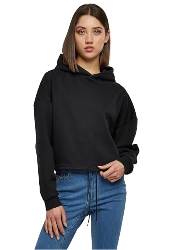 Urban Classics Ladies Cropped Oversized Hoodie Frauen Kapuzenpullover schwarz L von Urban Classics