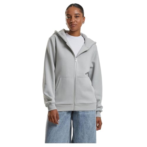 Urban Classics Ladies Fluffy Zip Cardigan lightasphalt, 5XL von Urban Classics