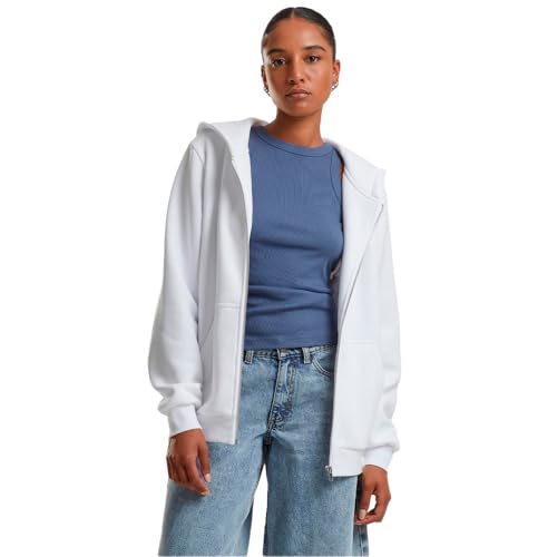 Urban Classics Herren Tb7286-ladies Fluffy Zip Hoody Sweatshirt, Weiß, 4XL EU von Urban Classics