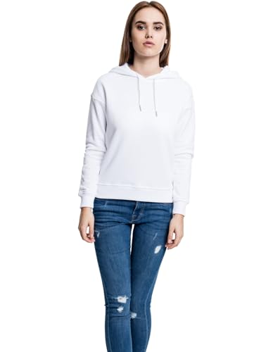 Urban Classics Damen Kapuzenpullover Ladies Hoodie, Weiß (white 220), Medium von Urban Classics