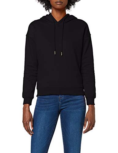 Urban Classics TB1524 Damen Kapuzenpullover Ladies Hoodie, Schwarz (black 7), X-Large von Urban Classics