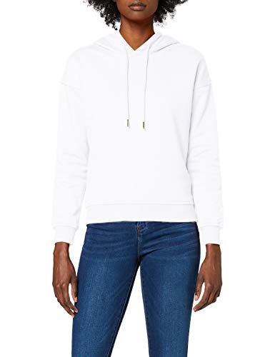 Urban Classics TB1524 Damen Kapuzenpullover Ladies Hoodie, Weiß (white 220), Large von Urban Classics