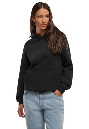 Urban Classics Herren TB7433-Ladies Loose Brushed Fleece Hoody Sweatshirt, Black, L von Urban Classics