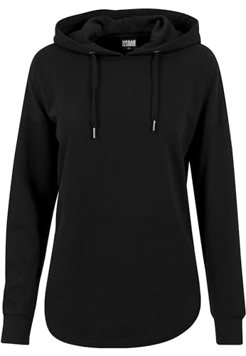 Urban Classics Damen Hoodie Ladies Oversized Terry Hoody, weit Geschnittener Kapuzenpullover für Frauen mit abgerundetem Saum, Black, Größe XS von Urban Classics