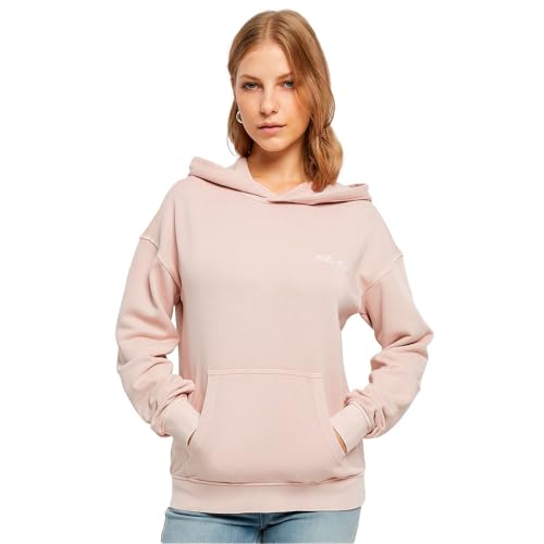 Urban Classics Damen Kapuzenpullover Ladies Small Embroidery Terry Hoody pink M von Urban Classics