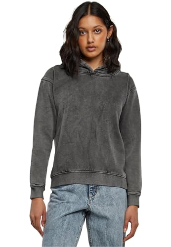 Urban Classics Damen TB6029-Ladies Stone Washed Hoody Kapuzenpullover, Black, 3XL von Urban Classics