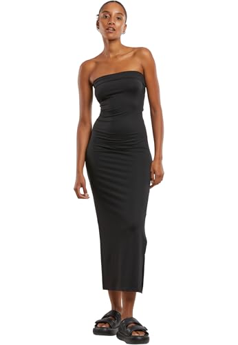 Urban Classics Damen Kleid Ladies Bandeau Midi Dress, trägerloses Bandeau Kleid in Midi-Länge, Größen XS - 5XL von Urban Classics