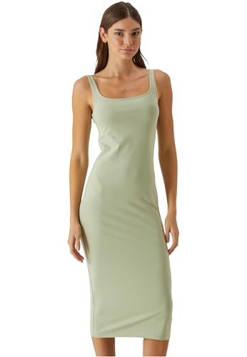 Urban Classics Damen Kleid Ladies Basic Long Cotton Jersey Dress, ärmelloses Maxi Kleid aus Baumwolljersey, Größen XS - 5XL von Urban Classics