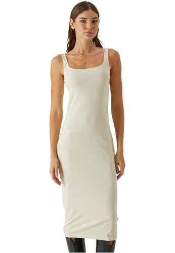 Urban Classics Damen Kleid Ladies Basic Long Cotton Jersey Dress, ärmelloses Maxi Kleid aus Baumwolljersey, Größen XS - 5XL von Urban Classics