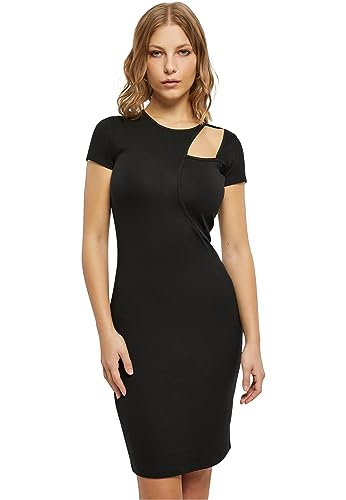 Urban Classics Damen TB5500-Ladies Cut Out Dress Kleid, Black, 5XL von Urban Classics