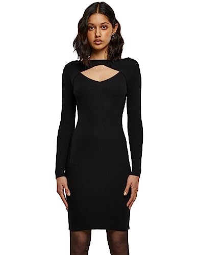 Urban Classics Damen Ladies Cut Out Dress Kleid, Schwarz (Black 7), Small von Urban Classics