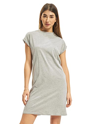 Urban Classics Damen Damesriem verlengde schouderjurk Kleid, Grau, L EU von Urban Classics