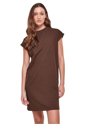 Urban Classics Damen TB1910-Ladies Turtle Extended Shoulder Dress Kleid, Brown, s von Urban Classics