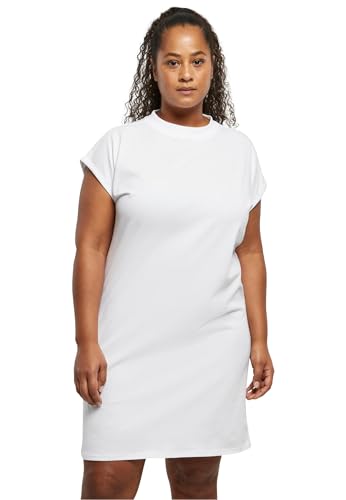 Urban Classics Damen Kleid Ladies Turtle Extended Shoulder Dress White XXL von Urban Classics