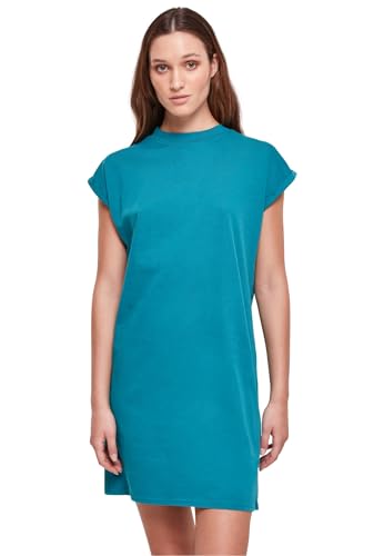 Urban Classics Damen Kleid Ladies Turtle Extended Shoulder Dress watergreen 5XL von Urban Classics