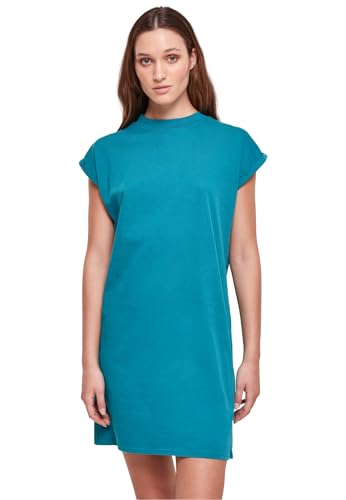 Urban Classics Damen Kleid Ladies Turtle Extended Shoulder Dress watergreen L von Urban Classics