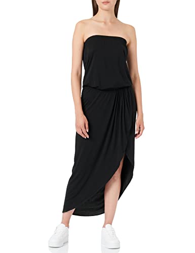 Urban Classics Damenkleid aus Viskose, sommerliches Bandeau-Kleid für Frauen mit luftigem Stoff, trägerloses Kleid, Größen von XS bis 5XL von Urban Classics