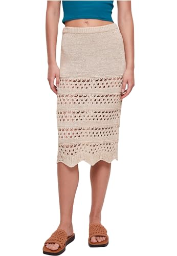 Urban Classics Damen TB5496-Ladies 3/4 Crochet Knit Skirt Rock, softseagrass, M von Urban Classics