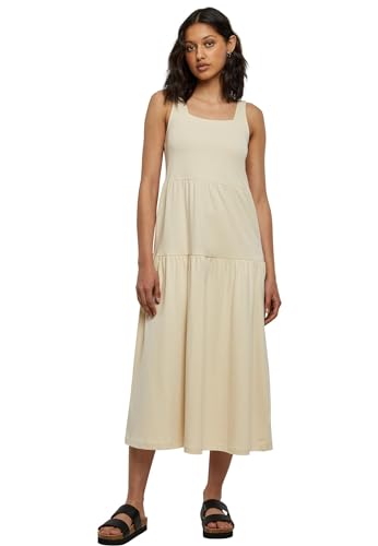 Urban Classics Damen TB4784-Ladies 7/8 Length Valance Summer Dress Kleid, softseagrass, L von Urban Classics