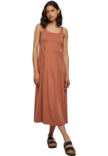 Urban Classics Damen Kleid Ladies 7/8 Length Valance Summer Dress Terracotta M von Urban Classics
